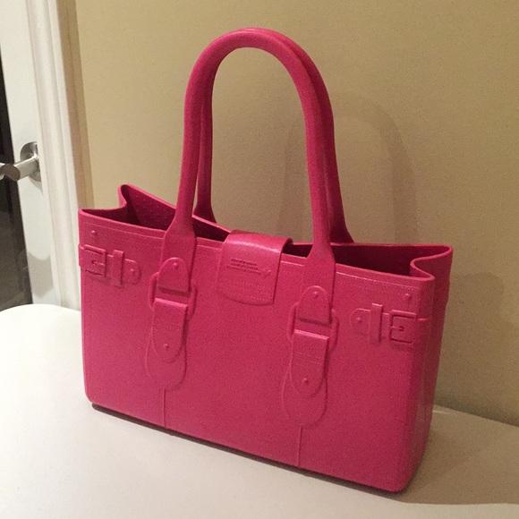Great Bag Co. Model M Pink Rubber Purse Tote Hand Bag Shoulder Bag Desig… - Picture 11 of 16